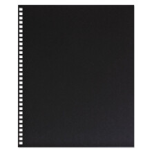 GBC ProClick Presentation Back Cover Prepunched Black 8.5 x 11 Inches 25 per Pack (2514478)