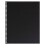 Capa traseira de apresentao GBC ProClick pr-perfurada preta 8,5 x 11 polegadas 25 por pacote (2514478) 1