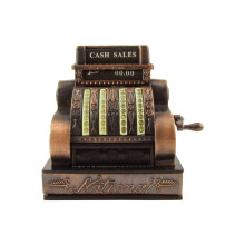 Treasure Gurus 1: 6 Skala Model Miniature Cash Register Diorama Tilbeh?r Metal Pencil Slibener