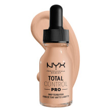 NYX PROFESSIONAL MAKEUP Total Control Pro Drop Foundation, Hautgetreue aufbaubare Deckkraft - Hell