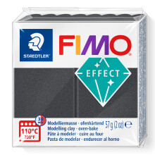 STAEDTLER 8010-91 Fimo Effect Oven-Hardening Polymer Modelling Clay - Metallic Steel Grey (57g)