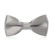 Awaytr Boys Child Kids Bow -slipsar - Justerbar fregngad Solid Color Wedding Party Bowties (Silver)