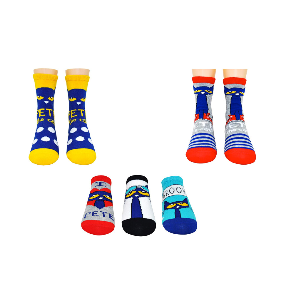 Chaussettes Pete le chat (jeunes) (5 paires) - Chaussettes hautes et basses - Tailles de chaussures   : 42-46 (enfants)