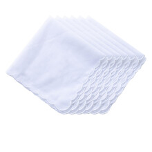 MemoryHanky Gro packung Taschent cher Baumwolle gewellt Taschent cher Einstecktuch Handtuch wei 11 Zoll