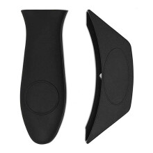 Silicone Hot Handle Cover Assist Pan Holder for Cast Iron Skillets and Traditional Pots - Black