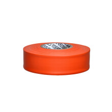 Presco Taft-Flaggenband auf Rolle [2,5 mil dick]: 1-3/16 Zoll x 300 Fu    (Orange) [NICHT KLEBEND]