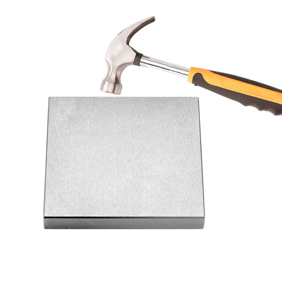 CHENTEC Stalen bankblok Juweliersgereedschap Metalen bankblok voor stempelen en sieraden (4""""""""x4""""""""x1/2"""""""")