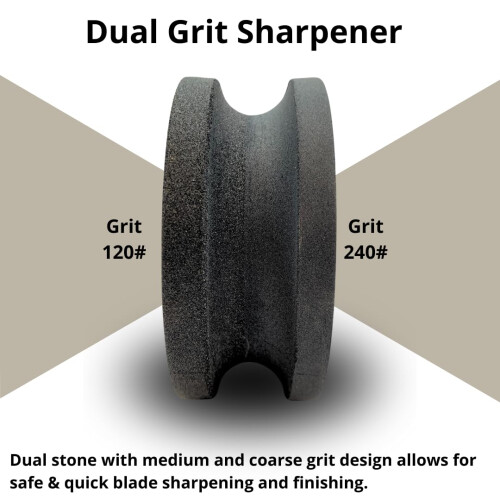 4"""" Dual Grit Axe/Hatchet Silicon Carbide Sharpener Multipurpose Sharpening Stone Grinding Wheel 1