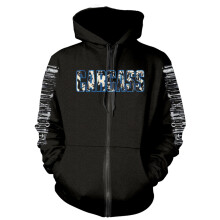 (XXLarge) Carcass 'Necro Head' (Black) Zip Up Hoodie