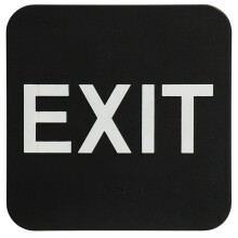 London Health Products EXIT-Schild ADA Schwarz und Wei inkl. Klebeband und Anleitung