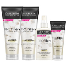 John Frieda Profiller+ Haircare Bundle - Shampoo, Conditioner, Spray & Super Fluid