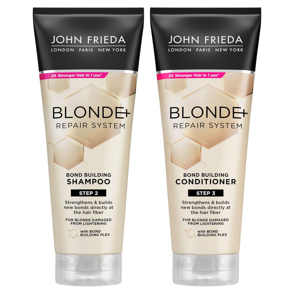 John Frieda Blonde+ Repair System Shampoo & Conditioner, 250ml