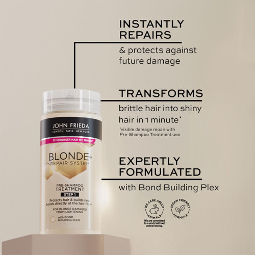 John Frieda John Frieda Blonde+ Repair System Pre-Shampoo Treatment 100ml, 2 Pack 1