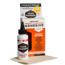 Tear Mender Instant Fabric & Leather Adhesive Kit with Patch for Jeans  2 oz Bottle  Liquid  TM-3