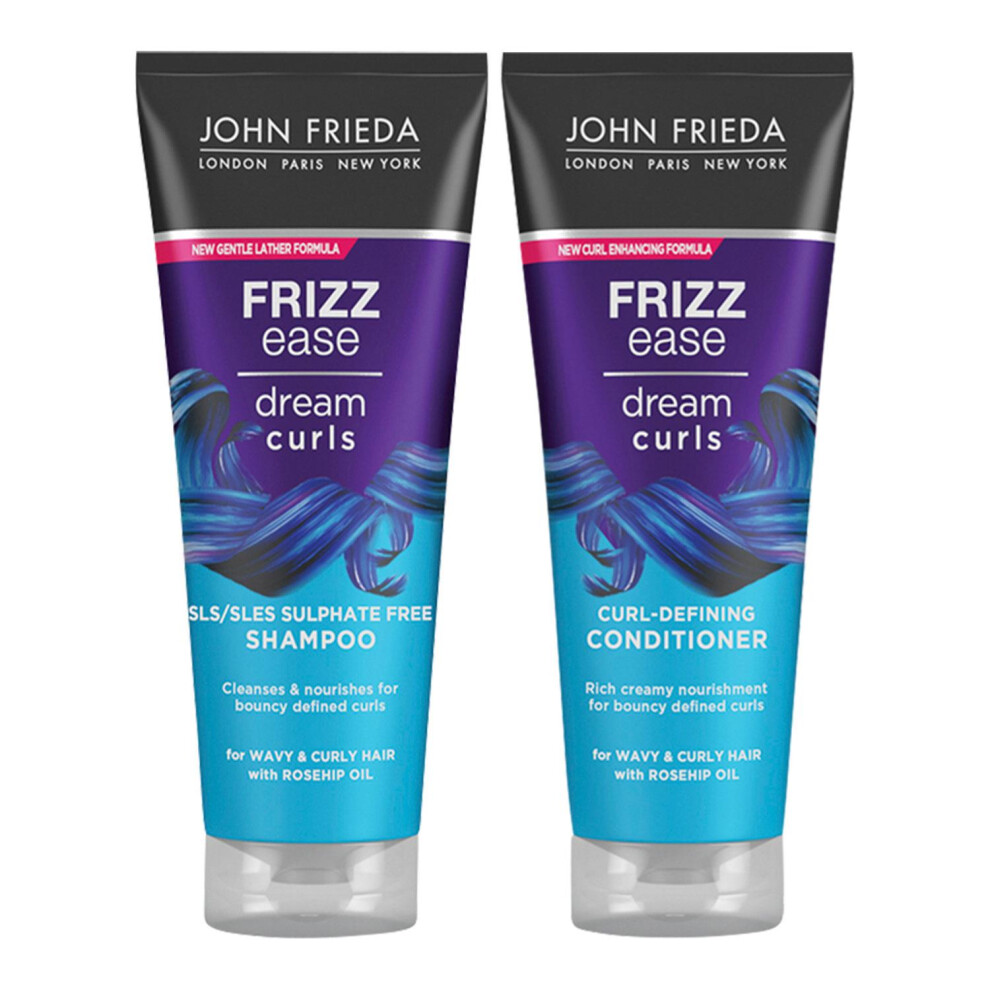 John Frieda Frizz Ease Dream Curls Bundle Shampoo and Conditioner, 250ml
