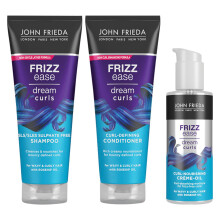 John Frieda Curl Hydration Bundle Shampoo, Conditioner 250ml with Crème, 150ml