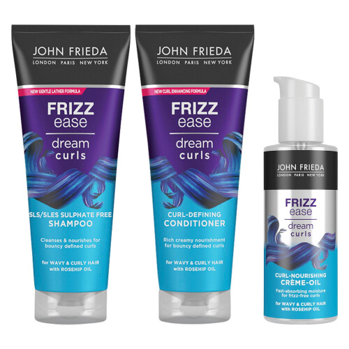 John Frieda John Frieda Curl Hydration Bundle Shampoo, Conditioner 250ml with Crème, 150ml