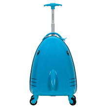 Rockland Jr. Kids' My First Hardside Spinner Luggage Telescoping Handles Shark Carry-On 19-Inch