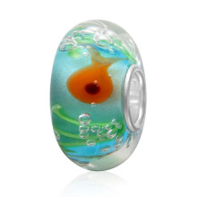 CHAWIN Kleurrijke lampwork Murano glaskralen sterling zilver, geschikt voor Europese bedelarmbanden en sieraden