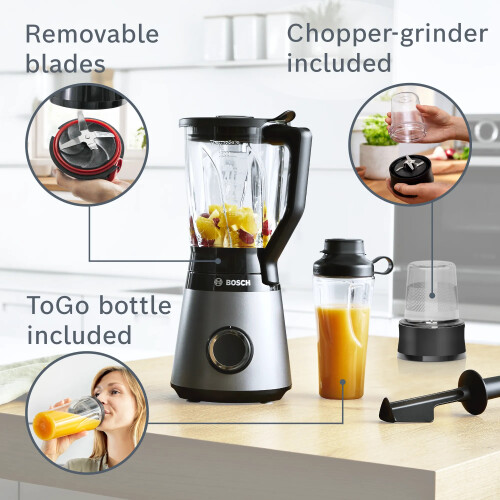 Bosch Bosch MMB6177S VitaPower Serie 4 Silver 1200 W Smoothie 1