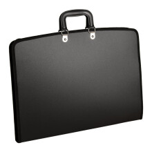 Acocony 11x17 Portflio com Fecho de Zper Material PP Oxford Pano Borda Preto Impermevel 1 Pacote