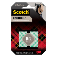 Scotch Mounting Fastening & Surface Protection Mounting Perm Sqrs. 1X1 16 Pack Multicolor (111)