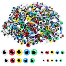 UPINS 1000 ks samolepiacich oc Googly Wiggle Eyes pre DIY viacfarebn a velkostn remeseln n lepky na oci
