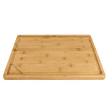 Dexas Prep-Tech Home Chef Bamboo Cutting Board with Integrated Tablet Holder Groove 12x16 Inches
