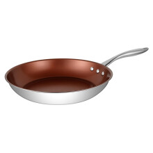 12"""" (30 cm) Stainless Steel Pan by Ozeri with ETERNA a 100% PFOA and APEO-Free Non-Stick Coating