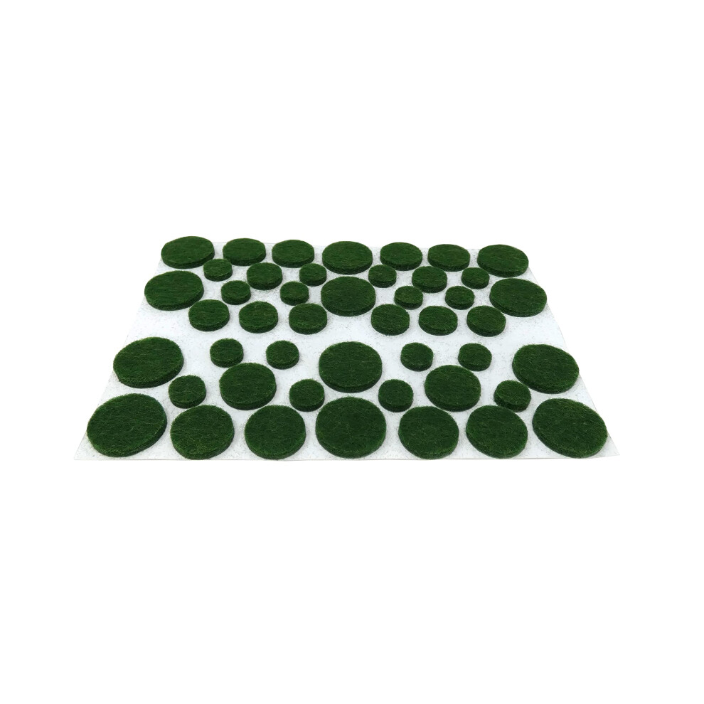 Shepherd Hardware 9423 Self-Adhesive Felt Surface Protection Pads Assorted Sizes 46-Count Green 039003094235