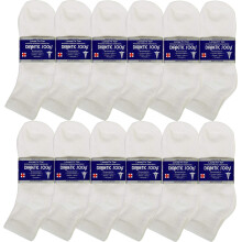 USBingoshop 12 p   rov p   nskych diabetick   ch pono   iek schv   len   ch lek   rmi, bavlnen   , 10-13 (12 p   rov DA-biele)