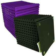 52 PAKK 12 """" X 12 """" X1 """" Akustiske paneler Studio Soundisoling Foam Wedge Fliser (24Black饞)