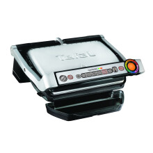 TEFAL Optigrill + Placas para Gofres Optigrill+, parrilla inteligente, 6 programas, modo manual, 4 personas + placas para gofres GC716D12