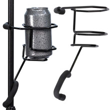 String Swing SH01 Mic Stand Drikkeholder til kafferejsekrus og vandflaske - lavet i USA sort