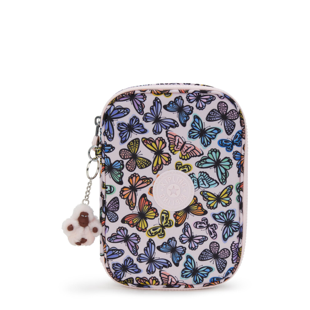Kipling Trousse Da Donna Con 100 Penne, Giorno Delle Farfalle, 8.25''L X 6''H X 2''D, Trousse Da Donna Con 100 Penne-image