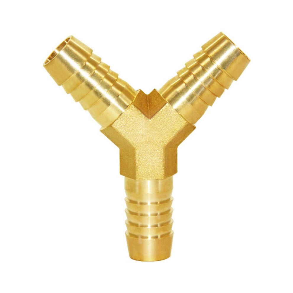 Raccord cannel   en laiton   pais Joywayus 5/8"" en forme de Y, raccord union 3 voies, intersection/division eau/carburant/air