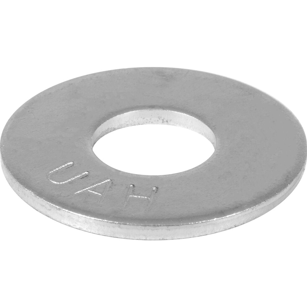 The Hillman Group Uss Flat Washers 1/2 Diameter 9/16 Drive Size Steel With Zinc Finish 50 Pack 008236089370