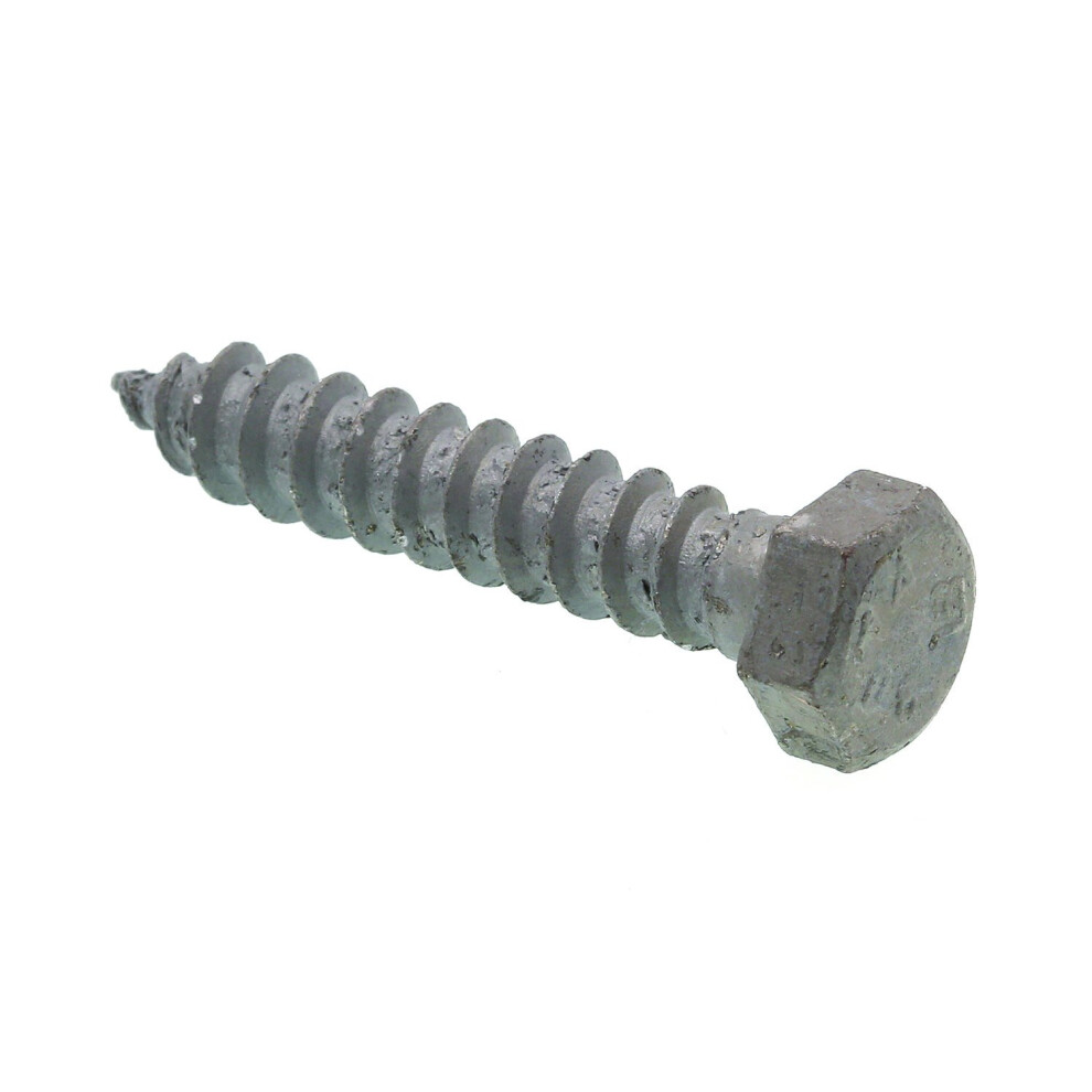 Prime-Line 9056201 Hex Lag Screws  3/8 In. X 2 In.  A307 Grade A Hot Dip Galvanized Steel (100 Pack)-image-OPC-PGG827X-NEW