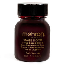 Mehron Makeup Sceneblod | Ätbar Fake Blood för Scen, Kostym, Cosplay (1oz.) (Mörk Venös)