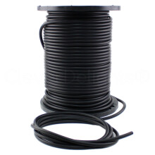 CleverDelights tmrgumi vezetk - 1/2"" tmro - 10 lb - Buna 70 Duromter - Fekete - 0,5"" kerek