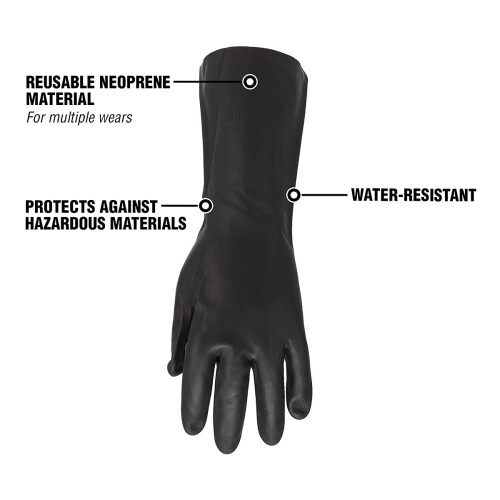 Luvas Flexzilla Pro GC400PL Neoprene 13 Long Cuff Grande (Pacote de 1) 1