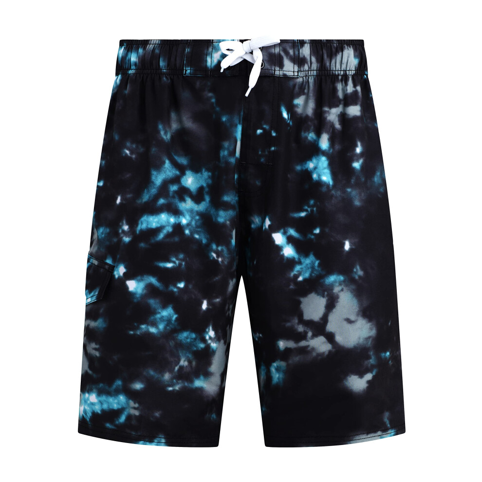 Maillot de bain Kanu Surf Standard Infinite pour homme (tailles standard et longues) Hurricane BlackAqua XX-Large