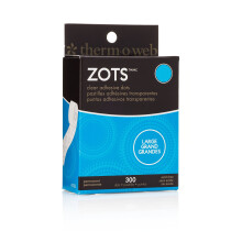 Thermoweb 3783 ZOTS DOTS ADESIVOS CLAROS DE 1/2 """" Di metro x 1/64 """" Costura 300 contagem preta azul