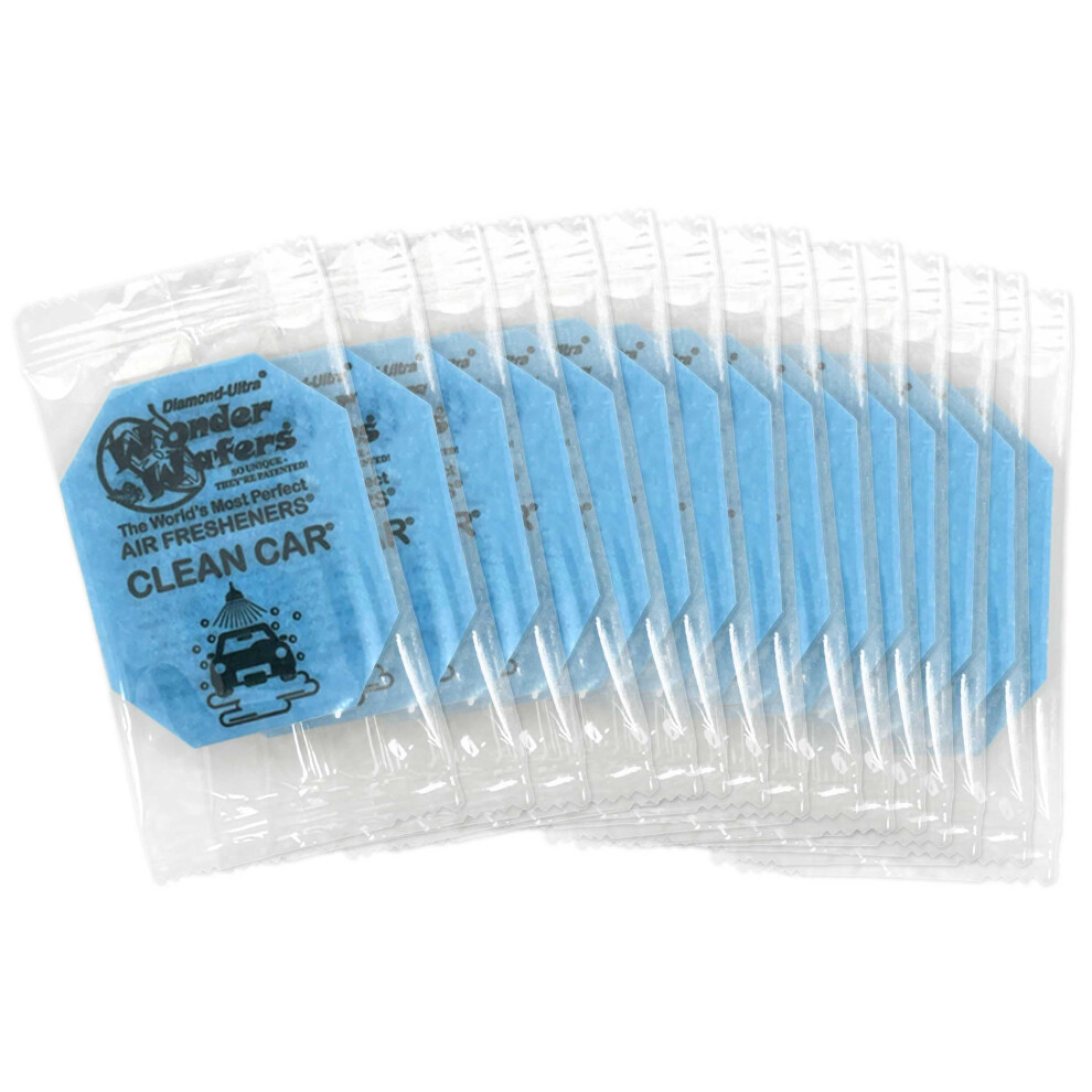 Wonder Wafers - D  sodorisants parfum  s Diamond Ultra - Emball  s individuellement (15 par paquet) (Voiture propre)