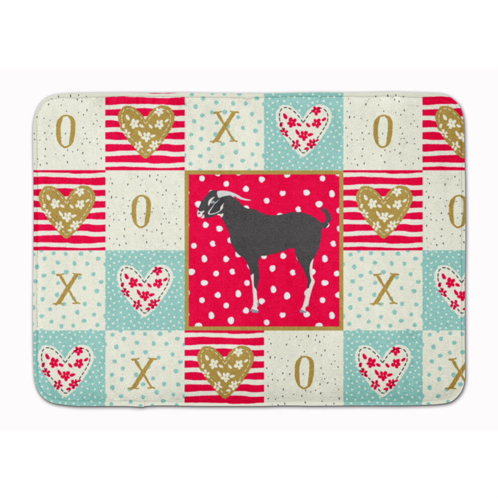 Tapis De Porte En Mousse M Moire De Forme Lavable En Machine, Motif Ch Vre Du Bengale Noir, Multicolore, Caroline's Treasures-image