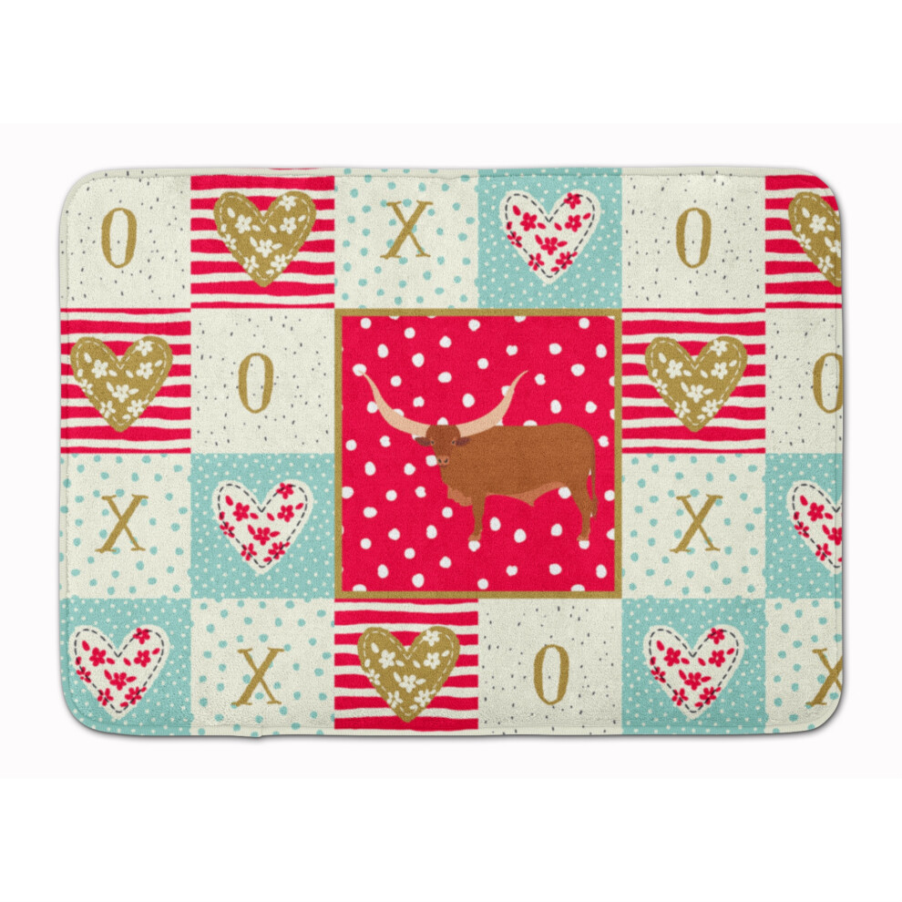 Caroline's Treasures Ankole-Watusu Cow Love Maszynowa Prania Pamiec Mat Mat Portyrytats Multicolor-image