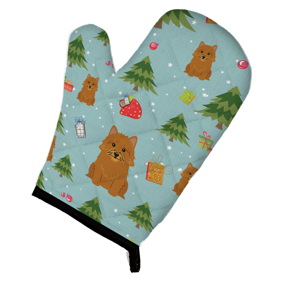 Caroline's Treasures BB4680OVMT Ofenhandschuh Mit Weihnachtsmotiv Norwich Terrier , 30,5 X 21,6 Cm, Mehrfarbig-image