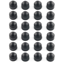 E-OTATLING 24PCS M8 Plastikowe szesciokatne nakretki srubowe Czarne nylonowe nakrycia ochrony kopuly Okladki Exposed M8x13
