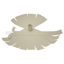 FindTape retourtape [BOPP-film] (RT150): 2 inch x 23 inch (transparant) / 10 opgerolde strips [1 verpakking van 10 strips]