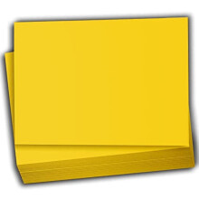 Hamilco Colorido Scrapbook Cardstock Papel 5x7 Card Stock Paper 65 lb Cover 100 Pack (Dandelion Yellow)